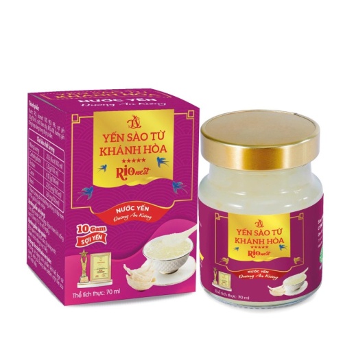 Tổ Yến Chưng Không Đường RioNest 70ml
