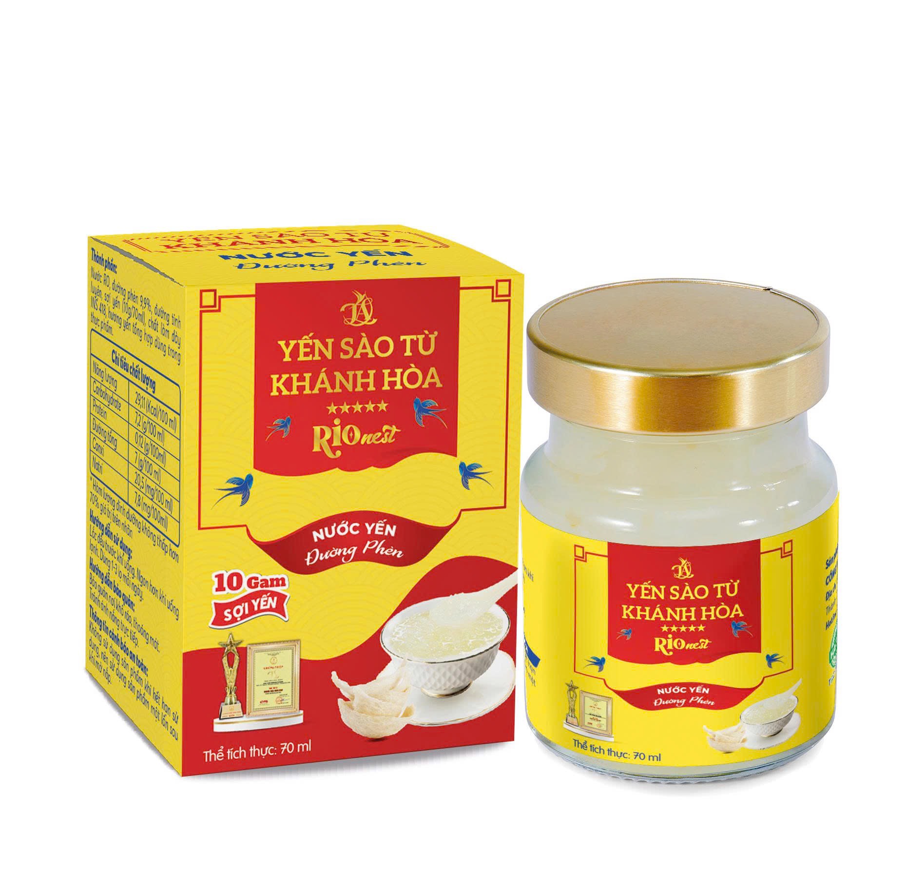 Sản phẩm yến chưng đường phèn